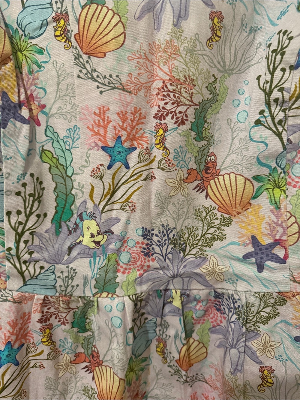 Loungefly Stitch Shoppe Little Mermaid Print Sleeveless Casual Dress - Picture 3 of 5